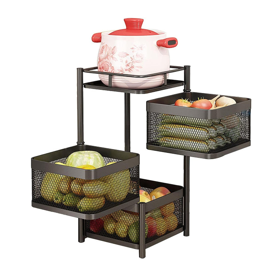 Counter Top Vegetable Metal Trolley By Matrix โ view 11