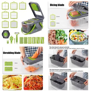 22 In 1 Vegetable Cutter With Storage Basket β view 6
