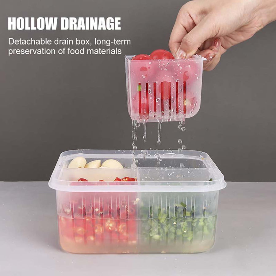 4 In 1 Vegetable Fruit Storage Box With Lid β view 12