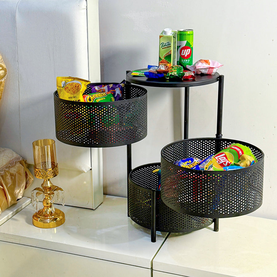 Counter Top Vegetable Metal Trolley By Matrix โ view 6