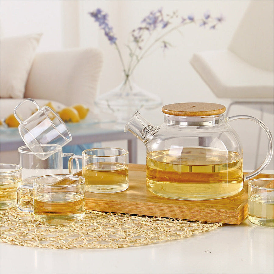 Kehwaelegance Glass Set With Wooden Tray β view 5