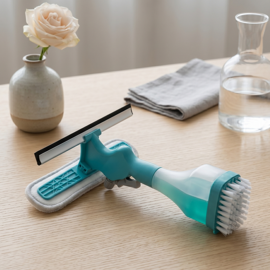 4In1 Water Spraying Double Sided Window Cleaning Squeegee β view 2