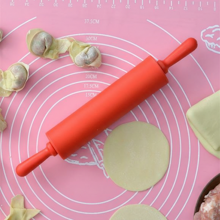 User Friendly Rolling Pin Silicon Mat Set β view 3