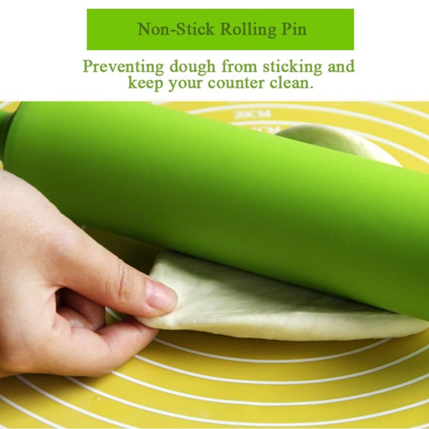 User Friendly Rolling Pin Silicon Mat Set β view 5