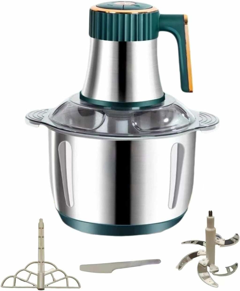 Silver Crest 3L Electric Food Chopper 500W | Meat Grinder & Vegetable Chopper | 304 Stainless Steel | Double Cover | Kitchen Machine