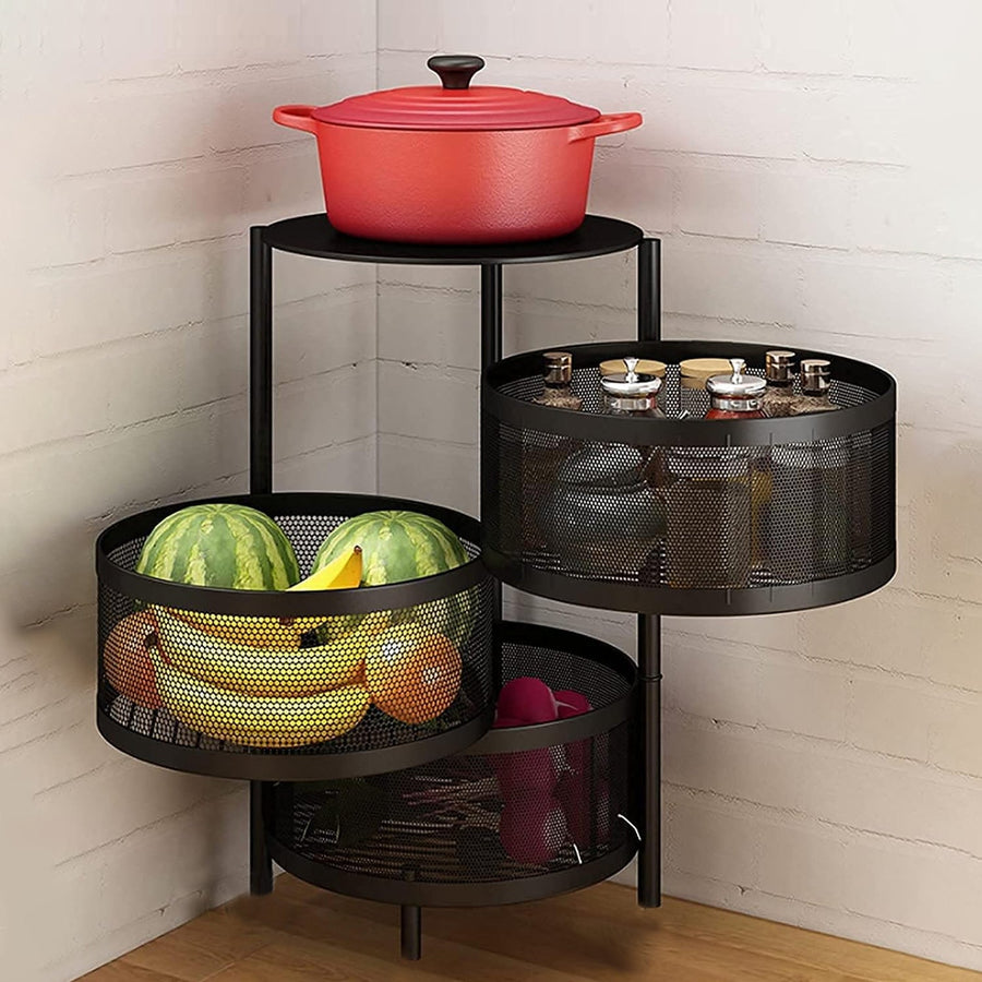 Counter Top Vegetable Metal Trolley By Matrix – view 5