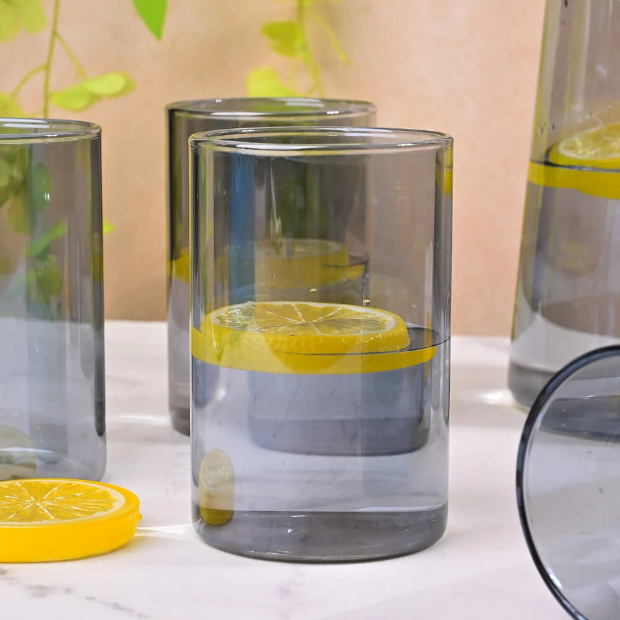 Echou 8 Pieces Pitcher Glass Set With Bamboo Tray – view 10