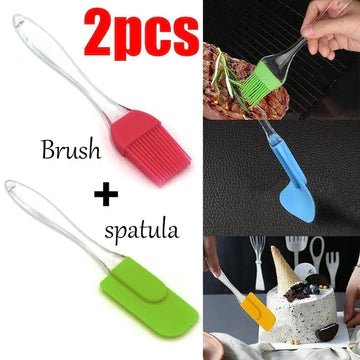 2pcs Oil Brush and Spatula – Al Rafiq