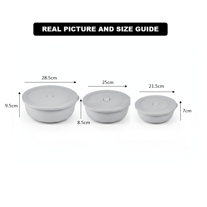 3 Pcs Food Storage Containers With Vented Lid 2425 By Limon – view 7