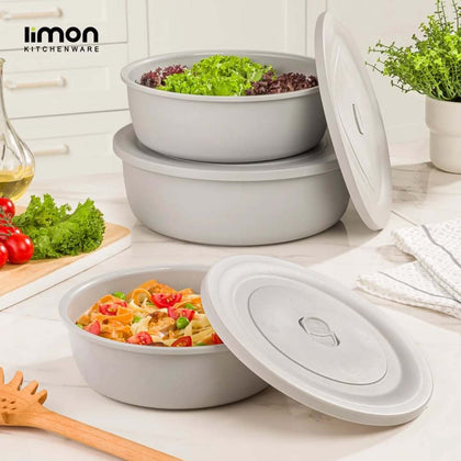 3-Pcs Food Storage Containers with Vented Lid (2425) by Limon – Al Rafiq