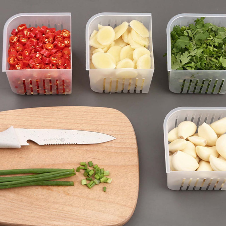 4 In 1 Vegetable Fruit Storage Box With Lid – view 6