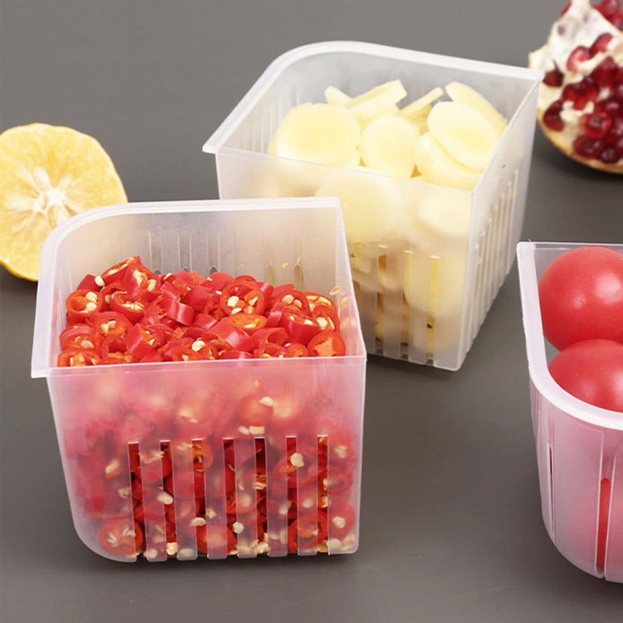 4 In 1 Vegetable Fruit Storage Box With Lid – view 7