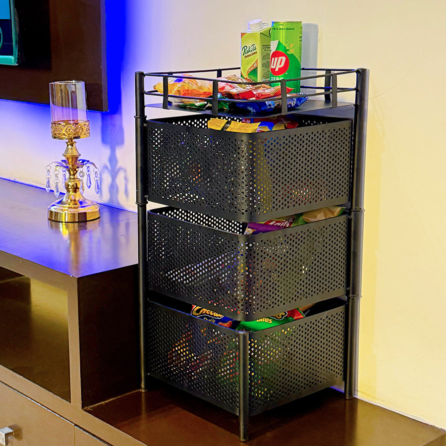 Counter Top Vegetable Metal Trolley By Matrix – view 7