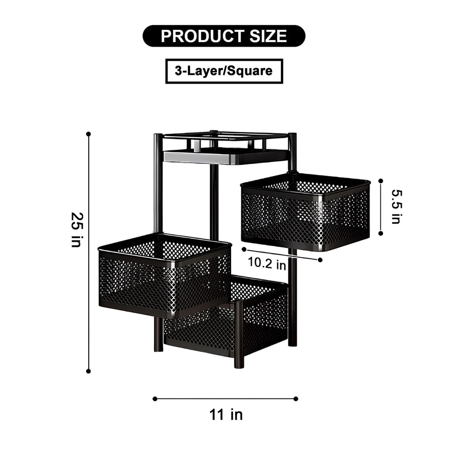 Counter Top Vegetable Metal Trolley By Matrix – view 15