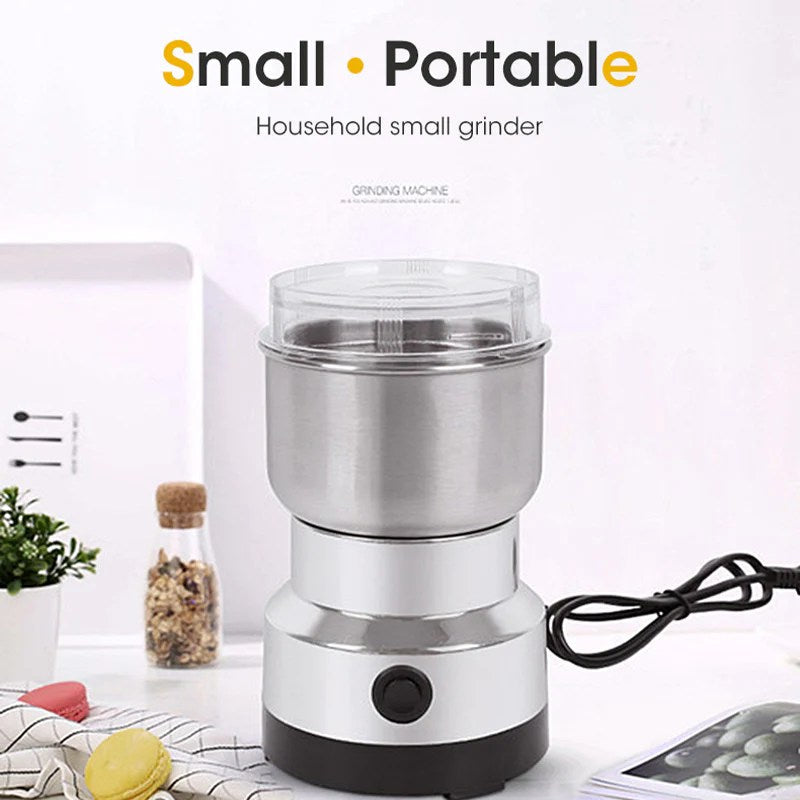 Multi-Purpose Stainless Steel RAF Electric Grinder 4 Blades For Spices, Masala Grinding, Coffee Beans Machine