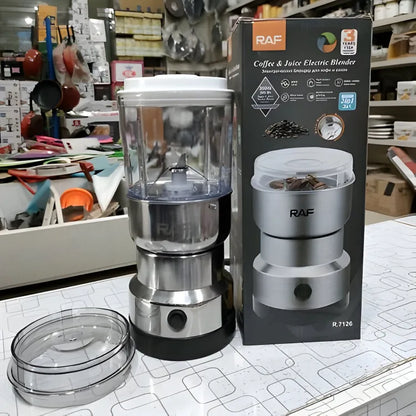 Stainless Steel 4 Blades Electric Grinder & Juicer 2 in 1 350 ML - 300 Watt