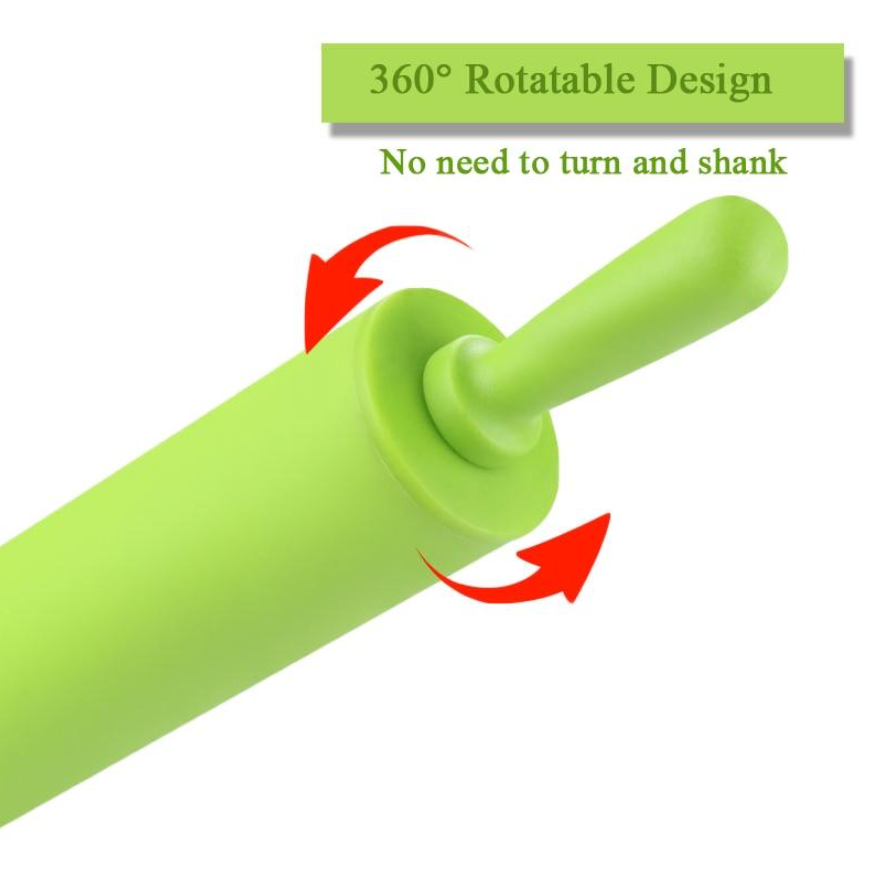 User Friendly Rolling Pin Silicon Mat Set – view 4