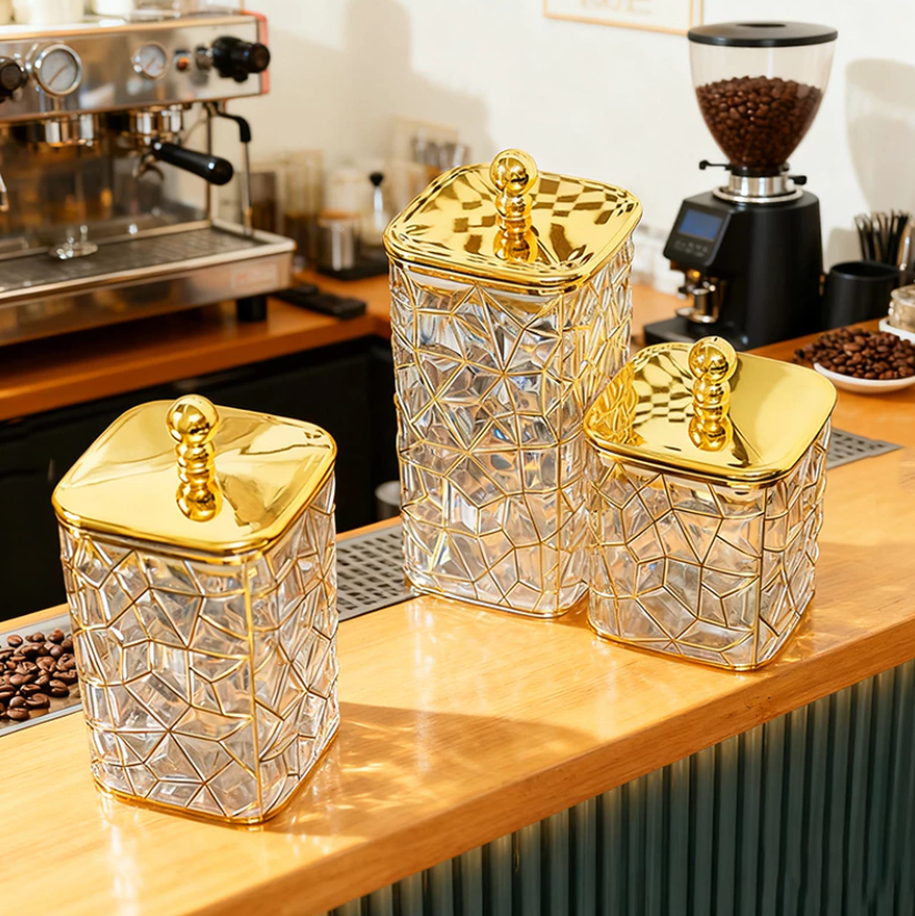 Fractured Gold Canister Trio Transparent – view 3