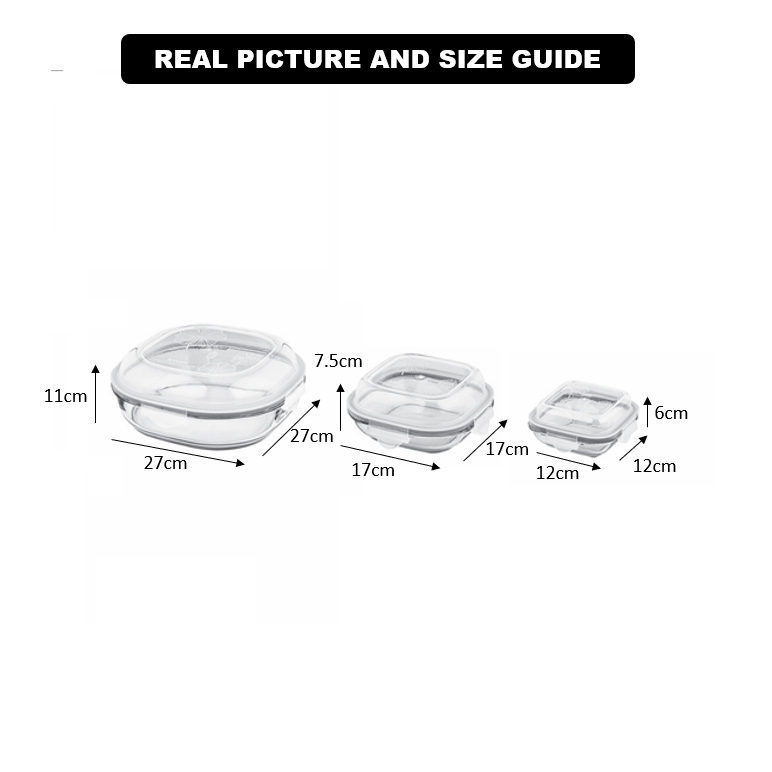 Servenstore Square Glass Containers With Lids By Limon – view 10