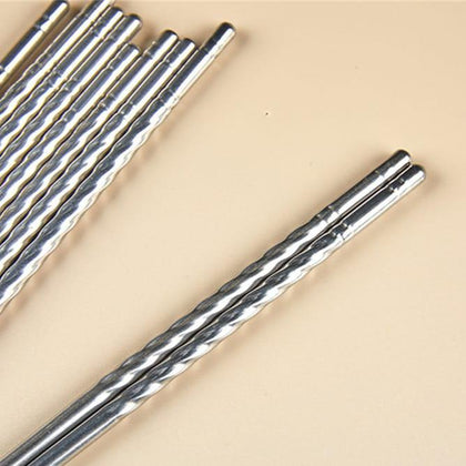 Stainless Steel Chopsticks (5 Pairs) – Al Rafiq