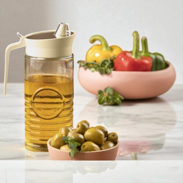 Rustic Design Glass Oil Bottle by Limon – Al Rafiq